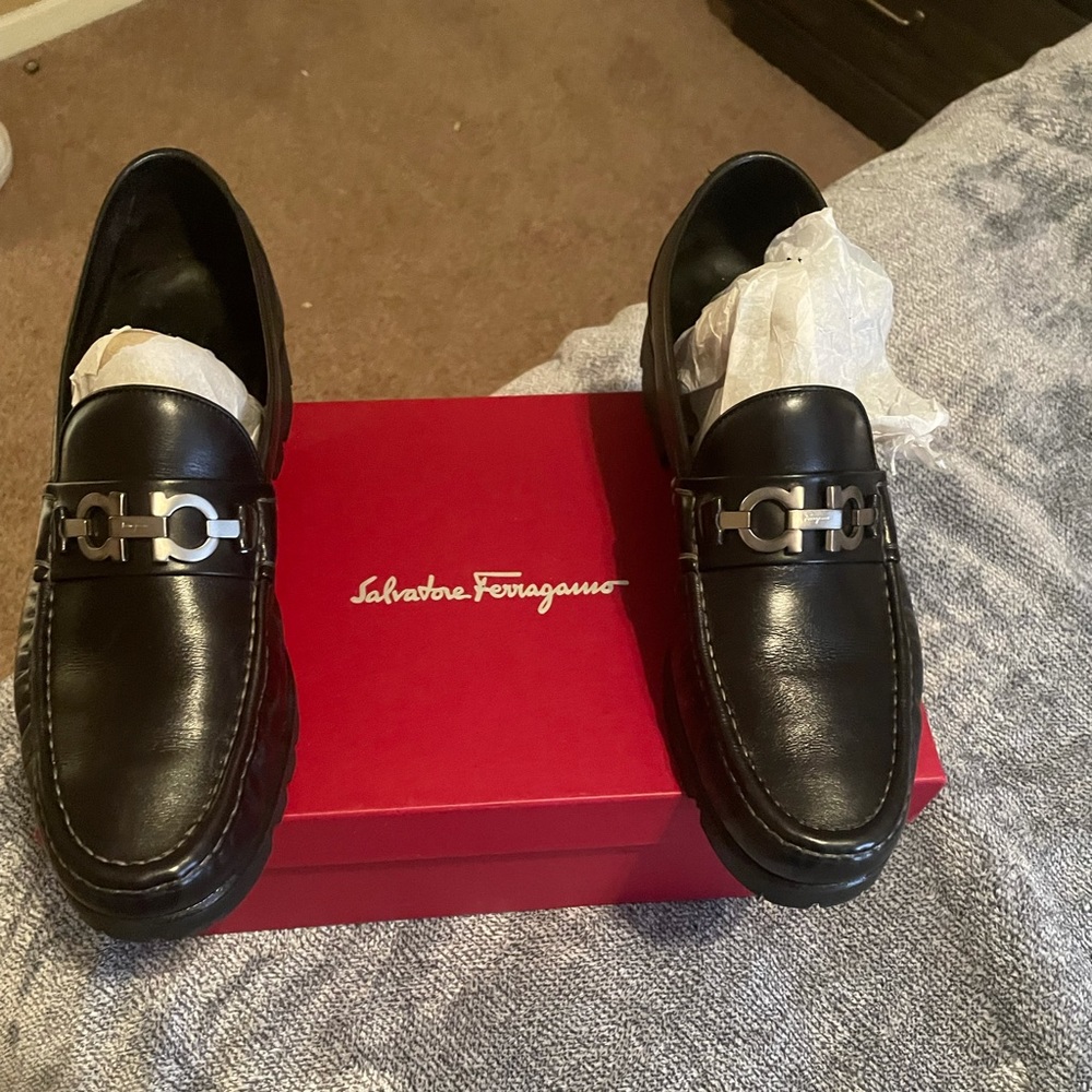 Salvatore Ferragamo Loafers w/ Brand New Soles